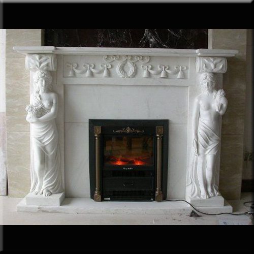 stone fireplace